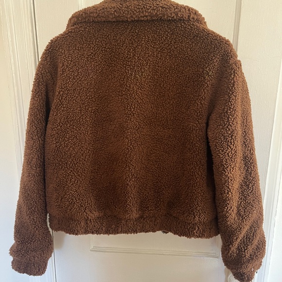 Warm brown UO teddy coat - Picture 2 of 5